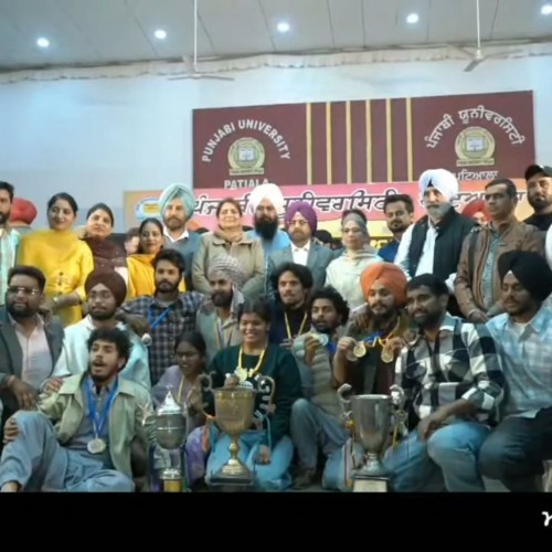  2025-11-24 Gcr Won The Overall Theatre Trophy At The Inter-regional Youth And Folk Festival Of Punjabi University